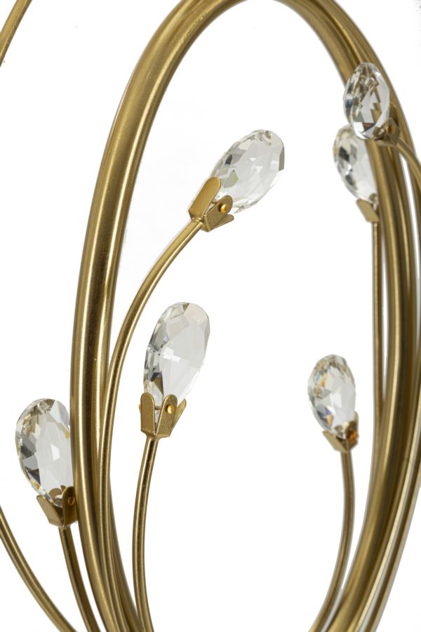 Stojanová lampa Versailles Mauro Ferretti, béžová/zlatá