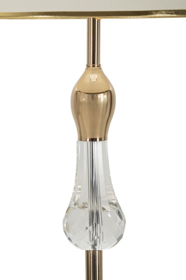 Stojanová lampa Bratislava Mauro Ferretti, biela/zlatá