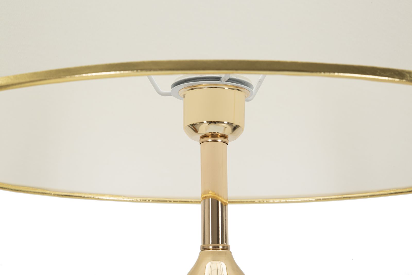 Stojanová lampa Bratislava Mauro Ferretti, biela/zlatá