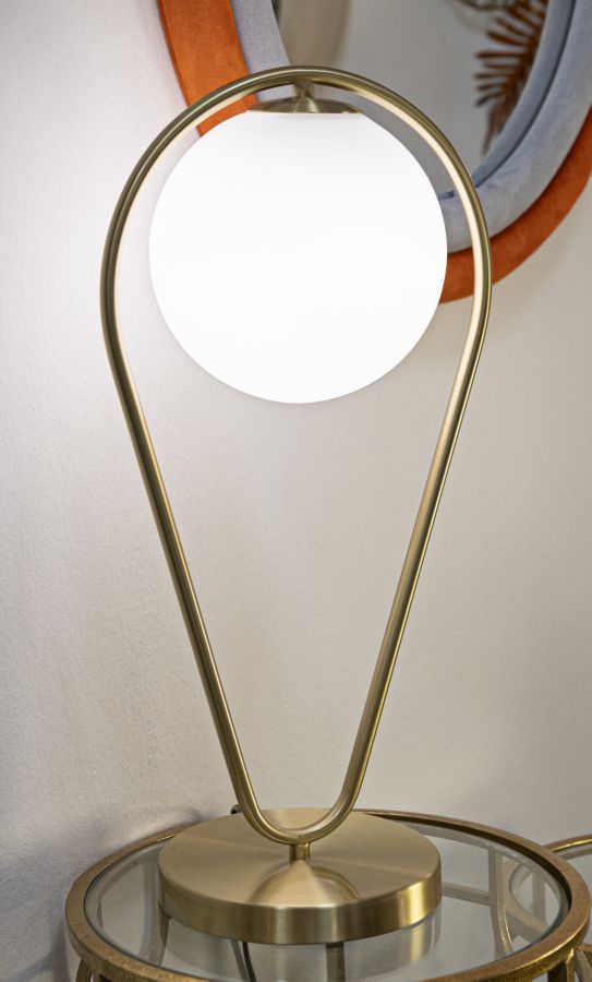 Stolová lampa Glamy Drop Mauro Ferretti, zlatá