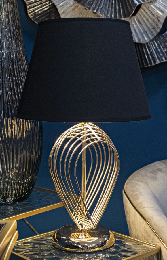Stolová lampa Maxt Mauro Ferretti, čierna/zlatá