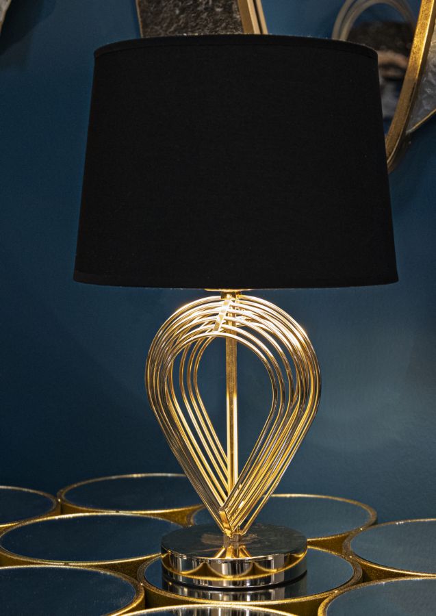 Stolová lampa Maxt Mauro Ferretti, čierna/zlatá