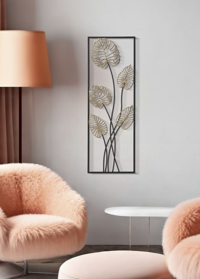 Dekoratívny panel Luxy Mauro Ferretti, čierny/zlatý