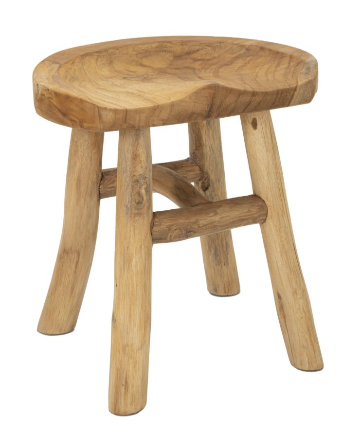 Dekoratívny doplnok Sgabello Sel Teak Mauro Ferretti 40×32×42
