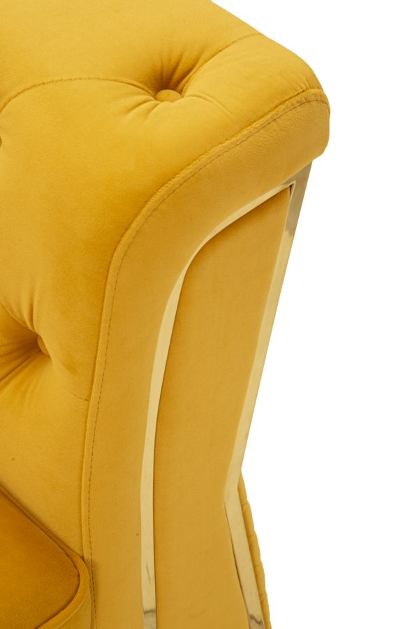 Kreslo Poltrona Emy Senape Mauro Ferretti 104×83×76 cm