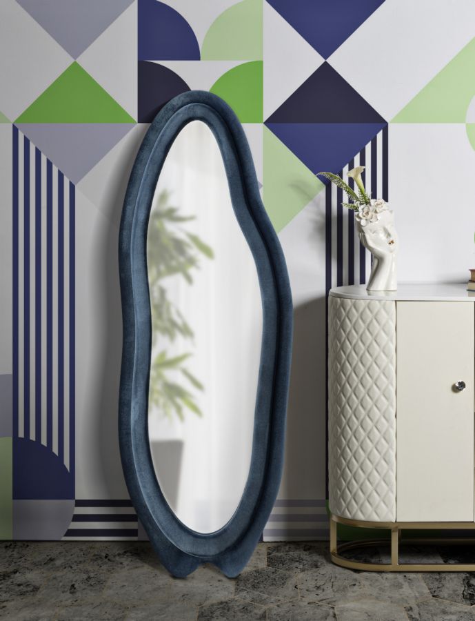 Zrkadlo Chanel Blu, modré