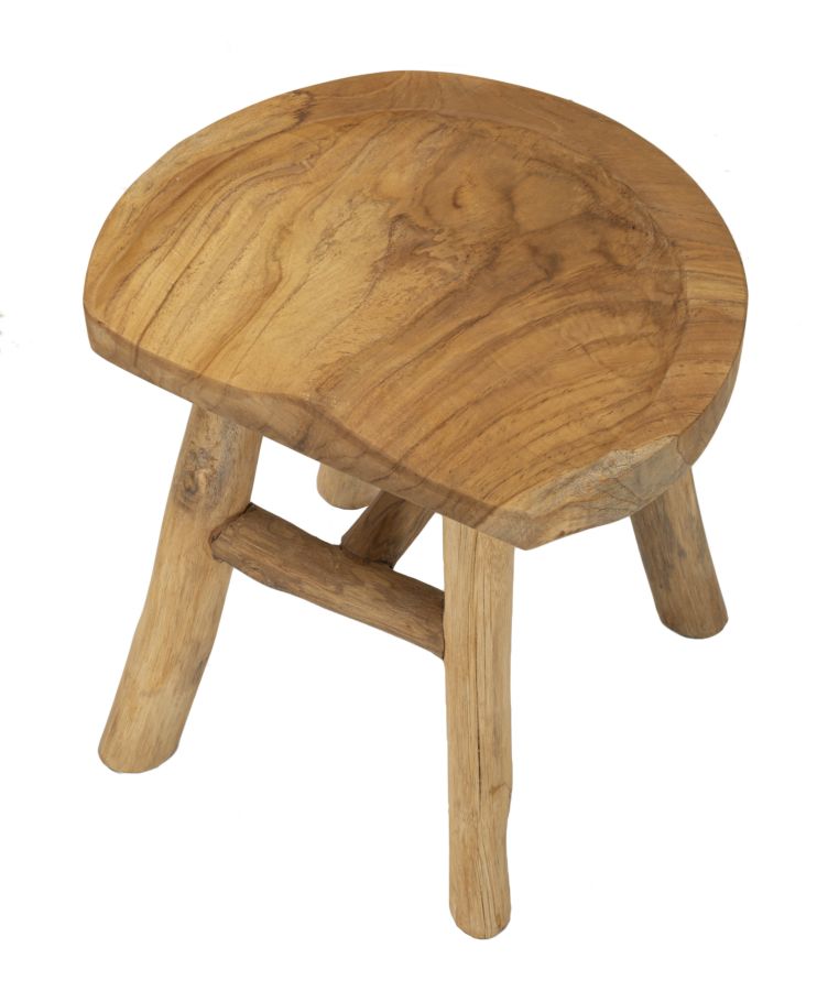 Dekoratívny doplnok Sgabello Sel Teak Mauro Ferretti 40×32×42