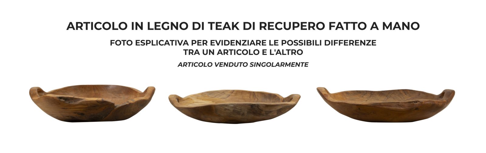 Dekoratívna misa S Tasche Wahan Mauro Ferretti, drevo