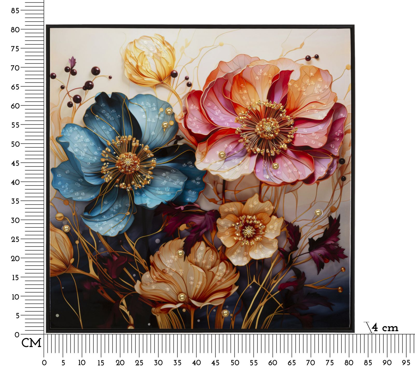 Dekoratívny doplnok Dipinto Su Tela Mauro Ferretti 82×4×82 cm