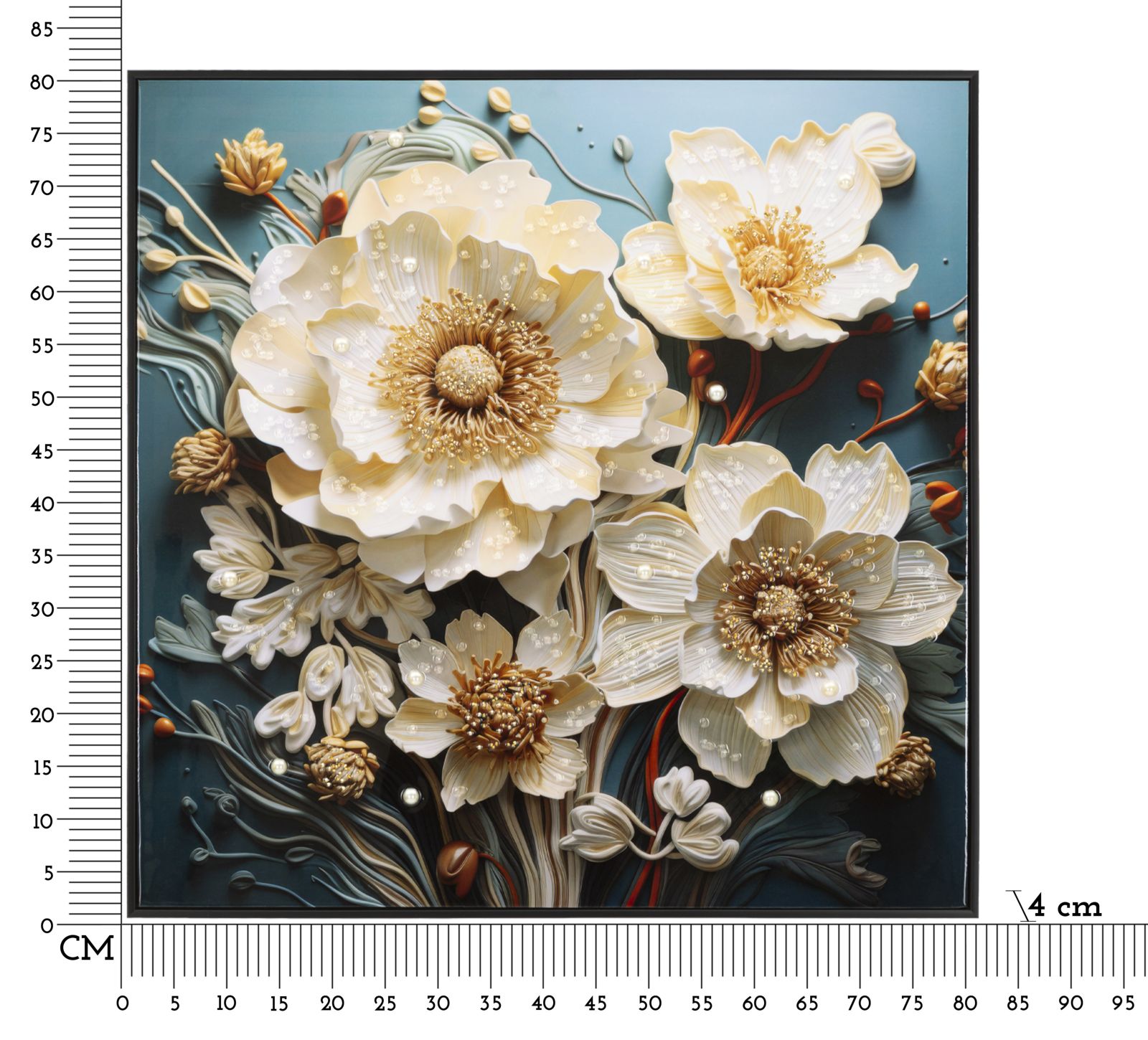 Dekoratívny doplnok Dipinto Su Tela Mauro Ferretti 82×4×82 cm
