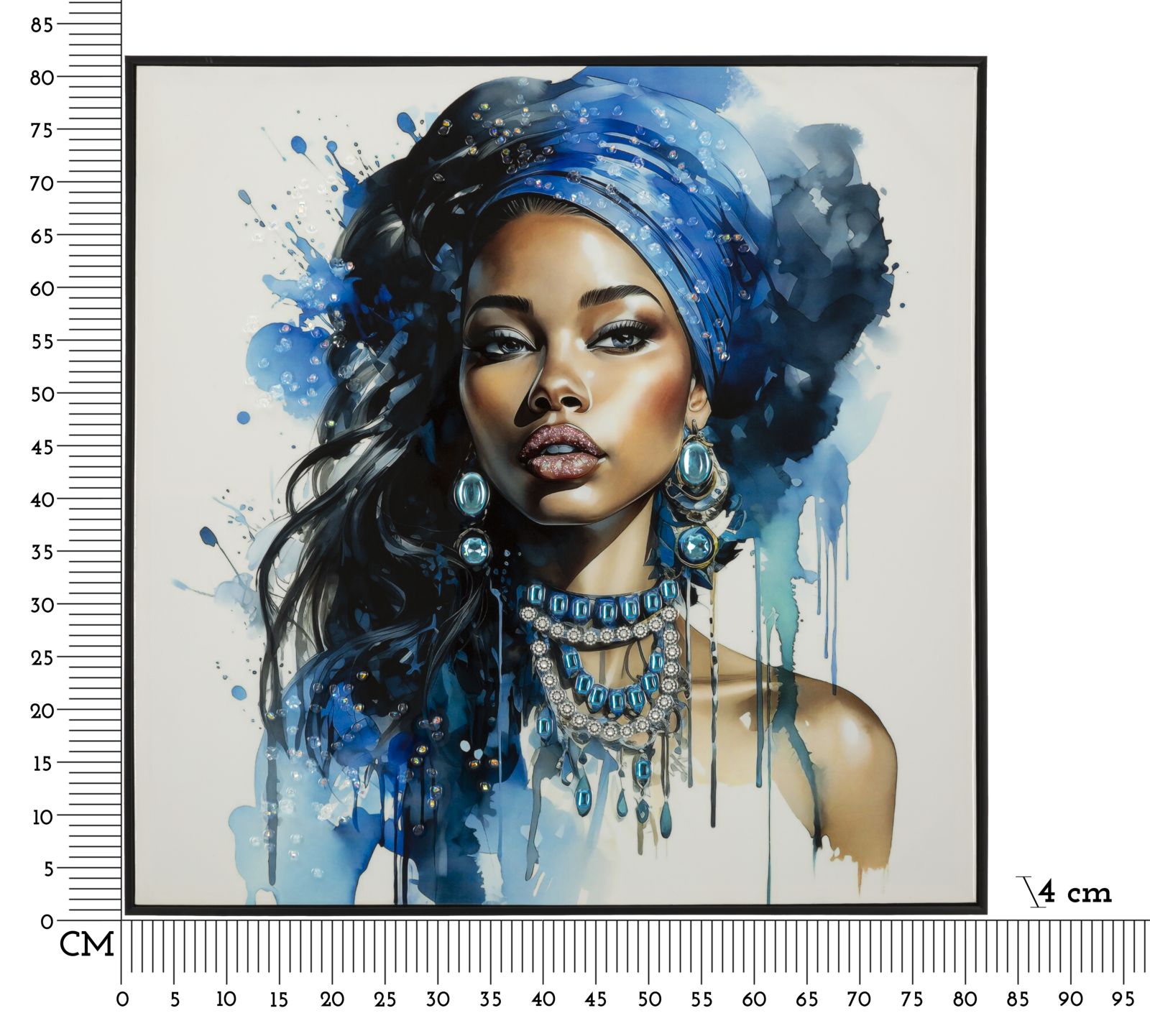 Dekoratívny doplnok Dipinto Su Tela Mauro Ferretti 82×4×82 cm