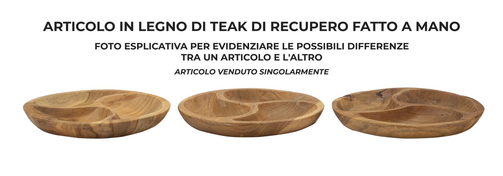 Dekoratívna misa S Tasche Parti Mauro Ferretti, drevo