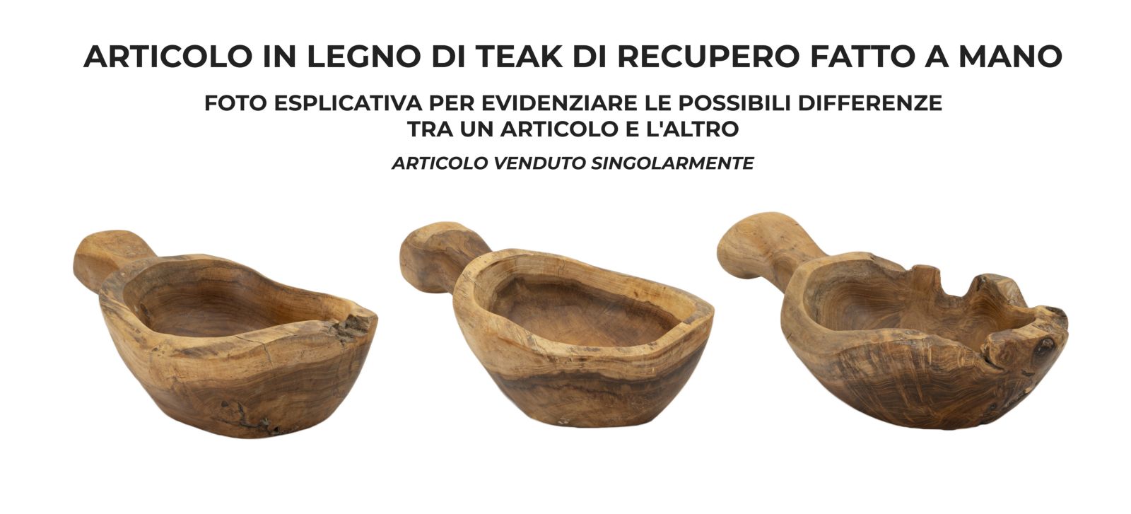 Dekoratívna misa S Tasche Spoon Mauro Ferretti, drevo