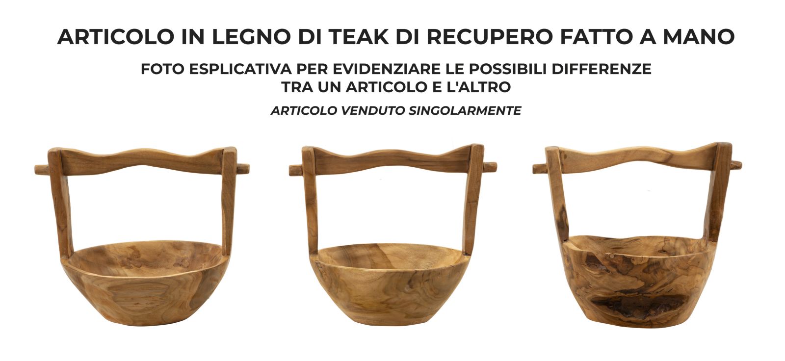 Dekoratívna misa S Tasche Timbo Mauro Ferretti, drevo