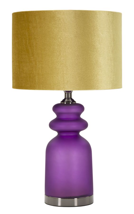 Stolová lampa Milva Two Mauro Ferretti, fialová/zlatá