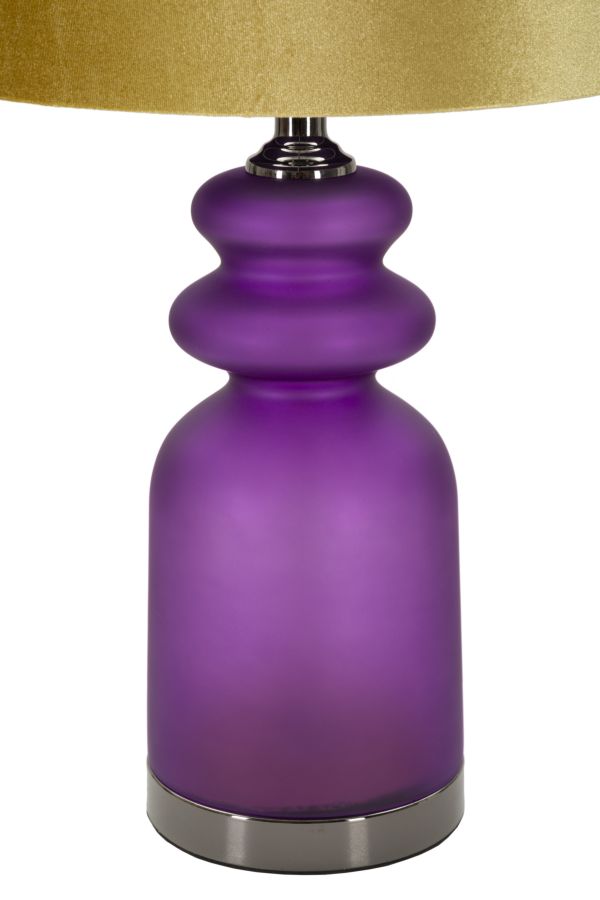 Stolová lampa Milva Two Mauro Ferretti, fialová/zlatá