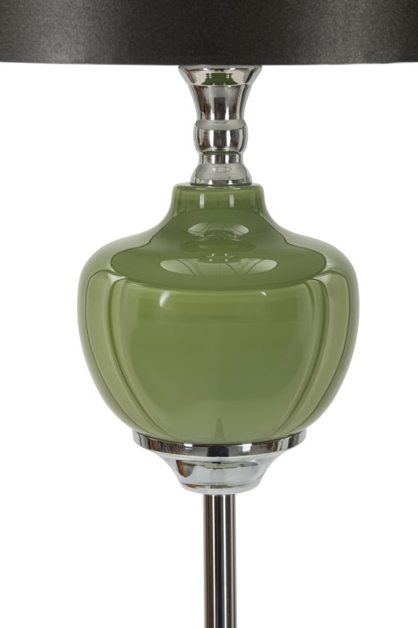 Stojanová lampa Eva One Mauro Ferretti, čierna/zelená/strieborná