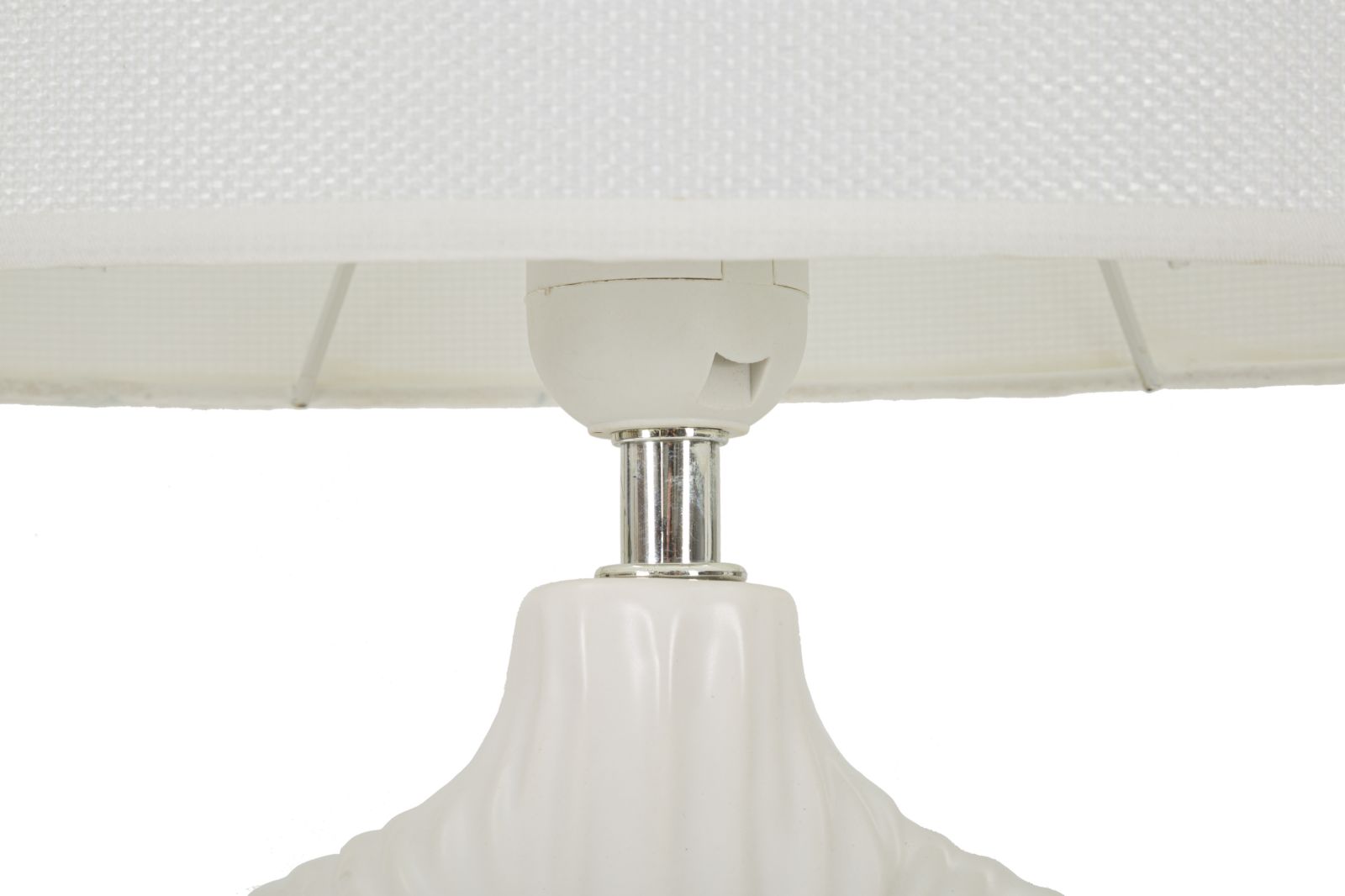 Stolová lampa Seta Bianca Mauro Ferretti, biela