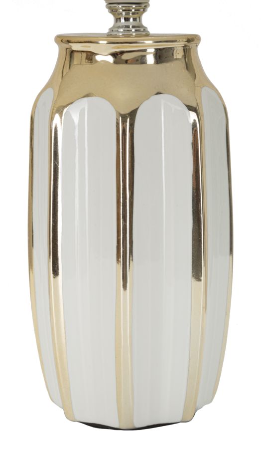 Stolová lampa Cassy Mauro Ferretti, biela/zlatá