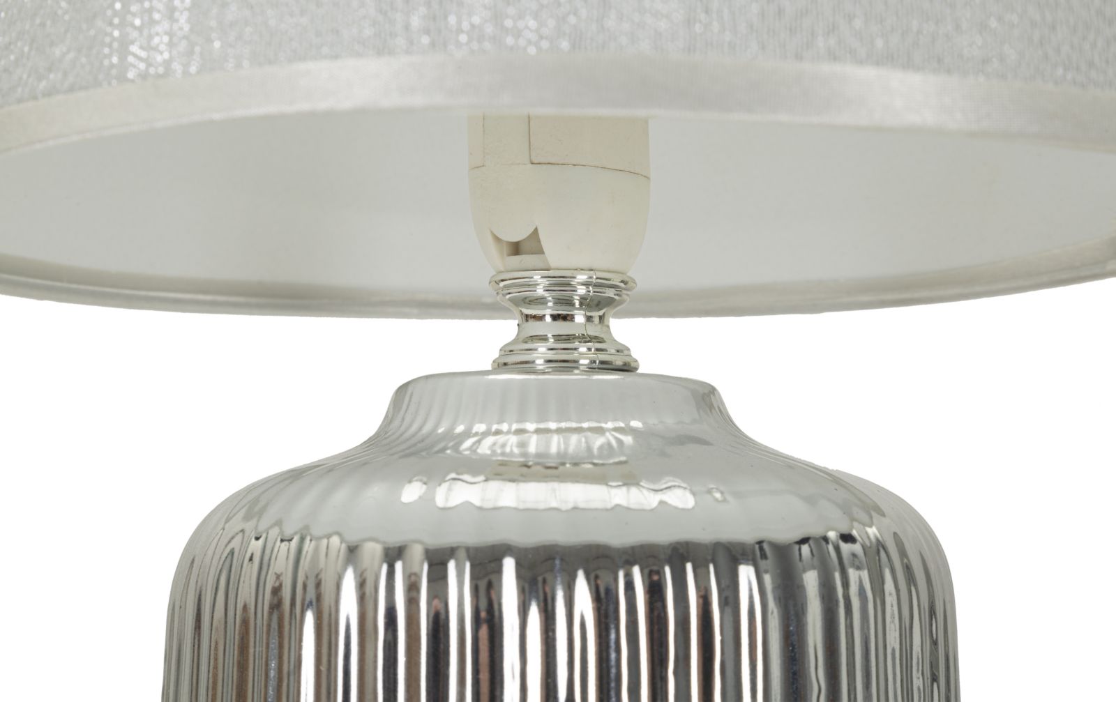 Stolová lampa Lucina Mauro Ferretti, biela/strieborná