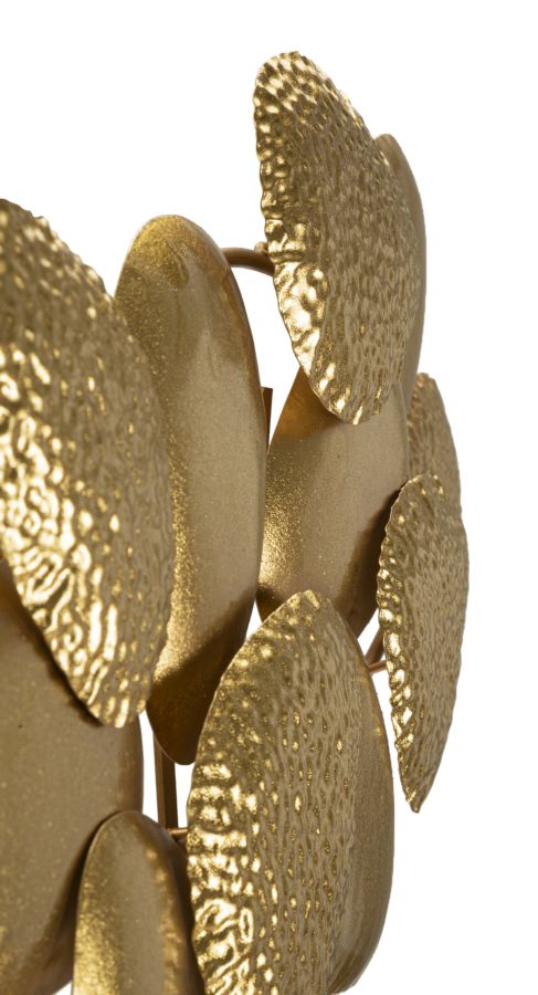 Dizajnová lampa Shell Mauro Ferretti, zlatá