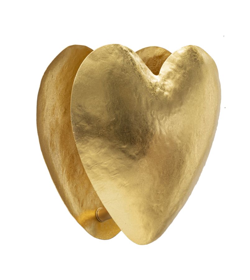 Dizajnová lampa Goldy Heart Mauro Ferretti 25,5×15×24 cm
