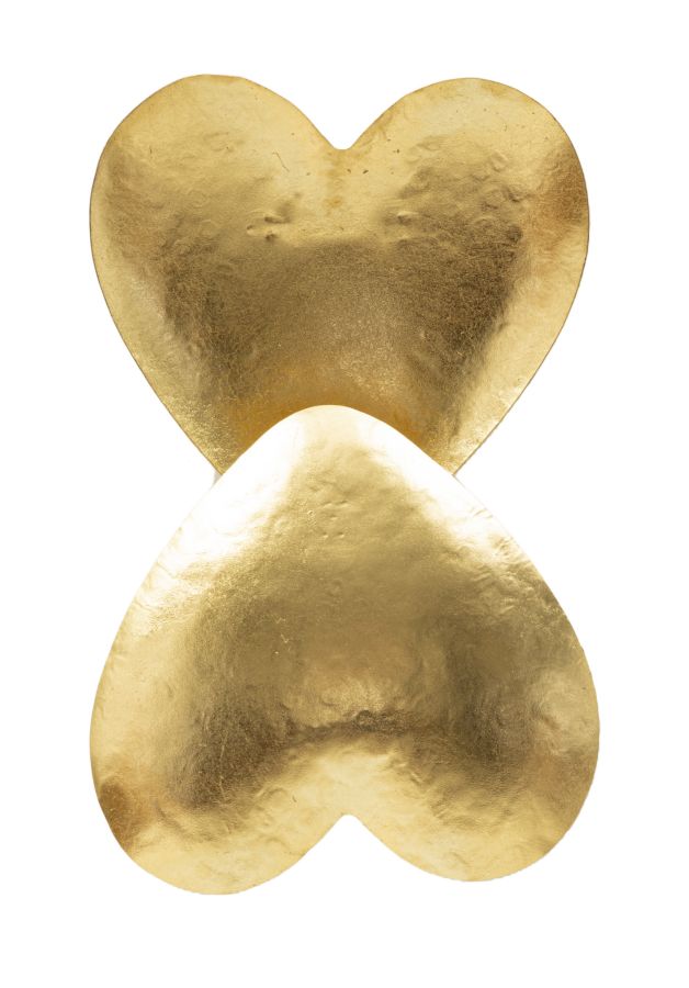 Dizajnová lampa Goldy Heart Mauro Ferretti 25,5×15×24 cm