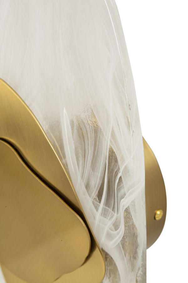 Dizajnová lampa Ocean Gold Mauro Ferretti, zlatá