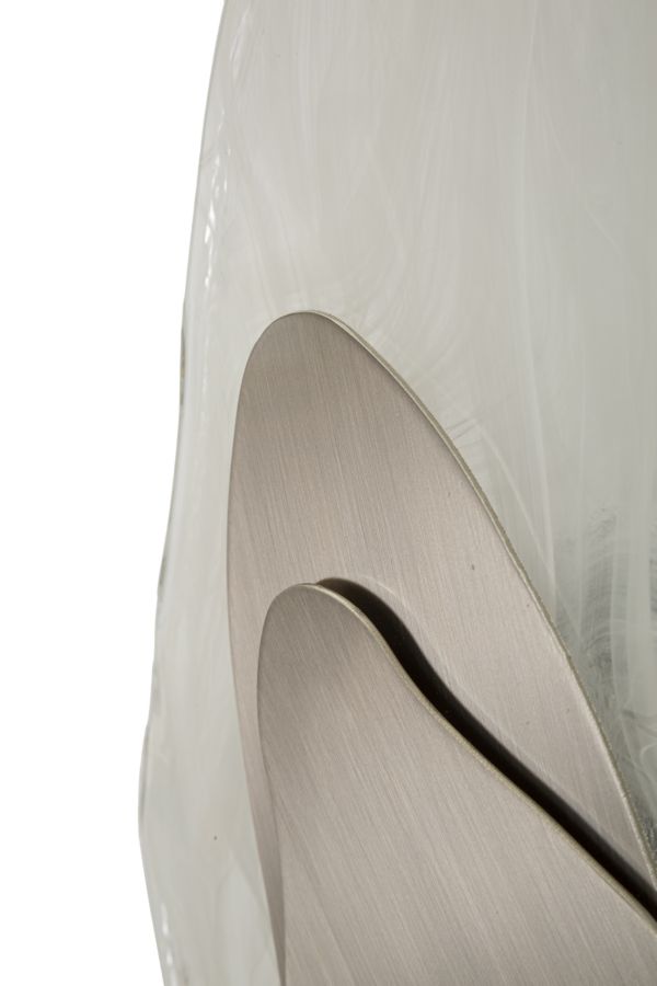 Dizajnová lampa Ocean Silver Mauro Ferretti, strieborná