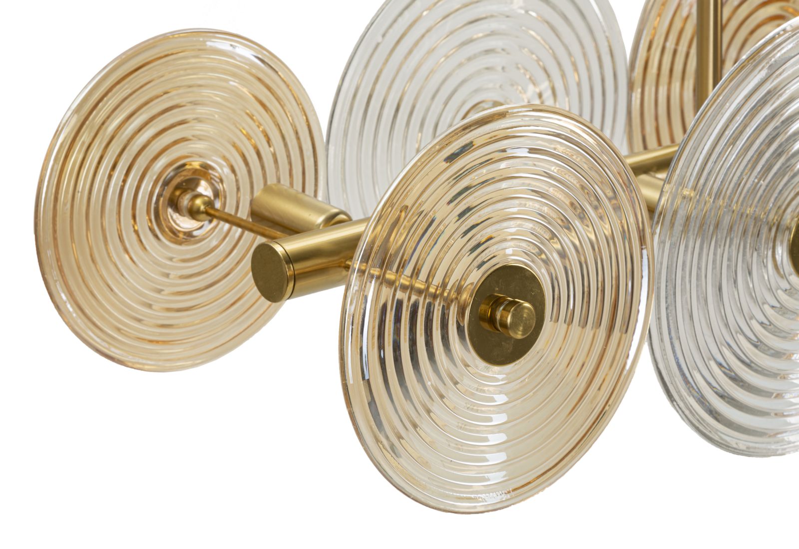 Dizajnová lampa Lampadario Venice Mauro Ferretti, zlatá