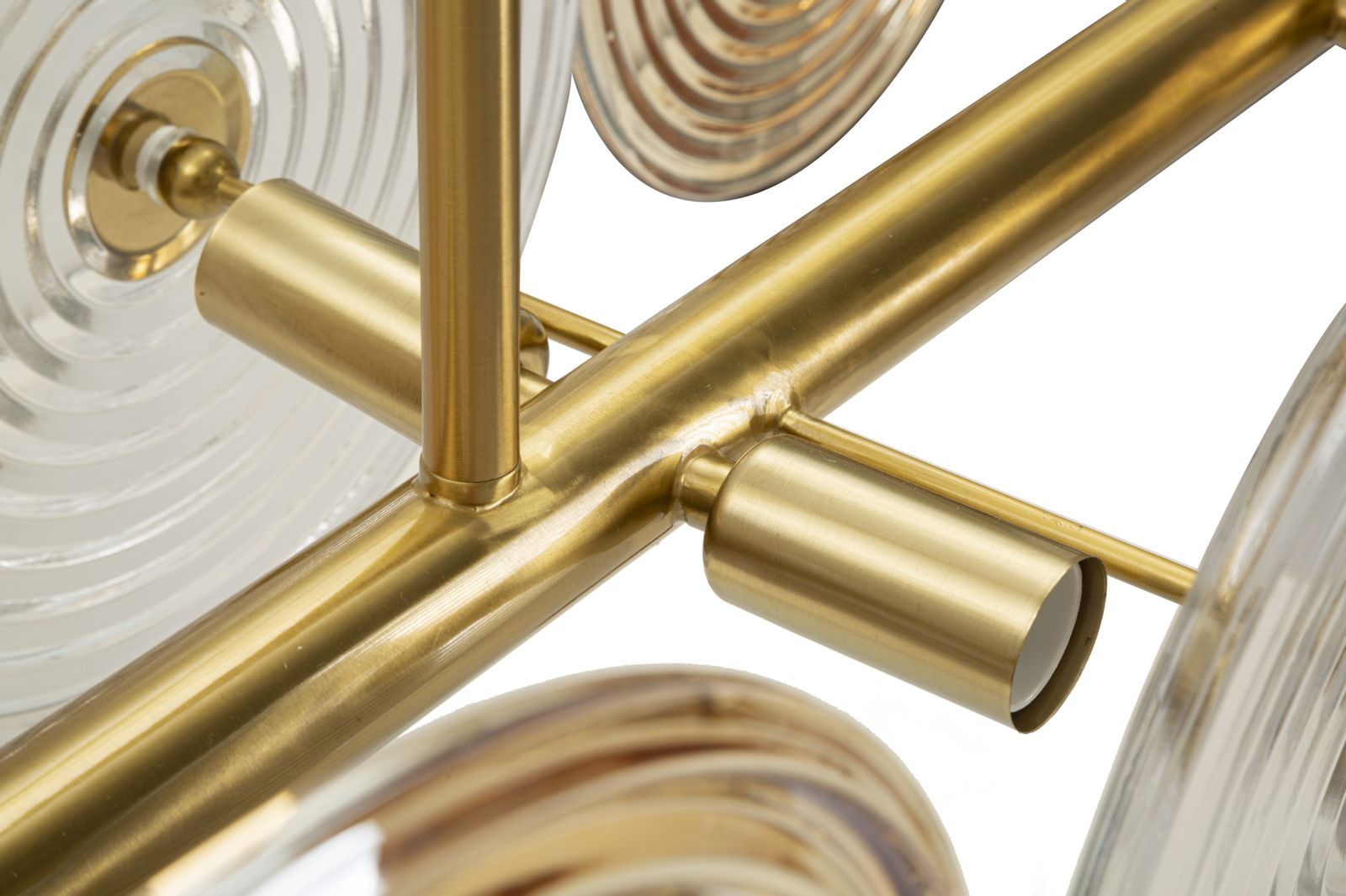 Dizajnová lampa Lampadario Venice Mauro Ferretti, zlatá