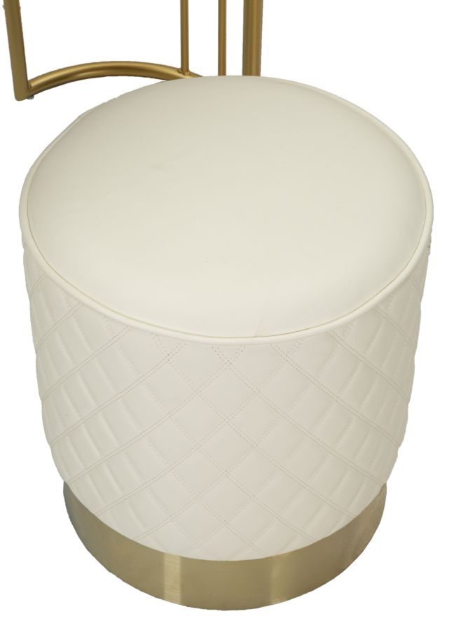 Toaletný stolík Toeletta Sharon Panna Mauro Ferretti, krémový/zlatý