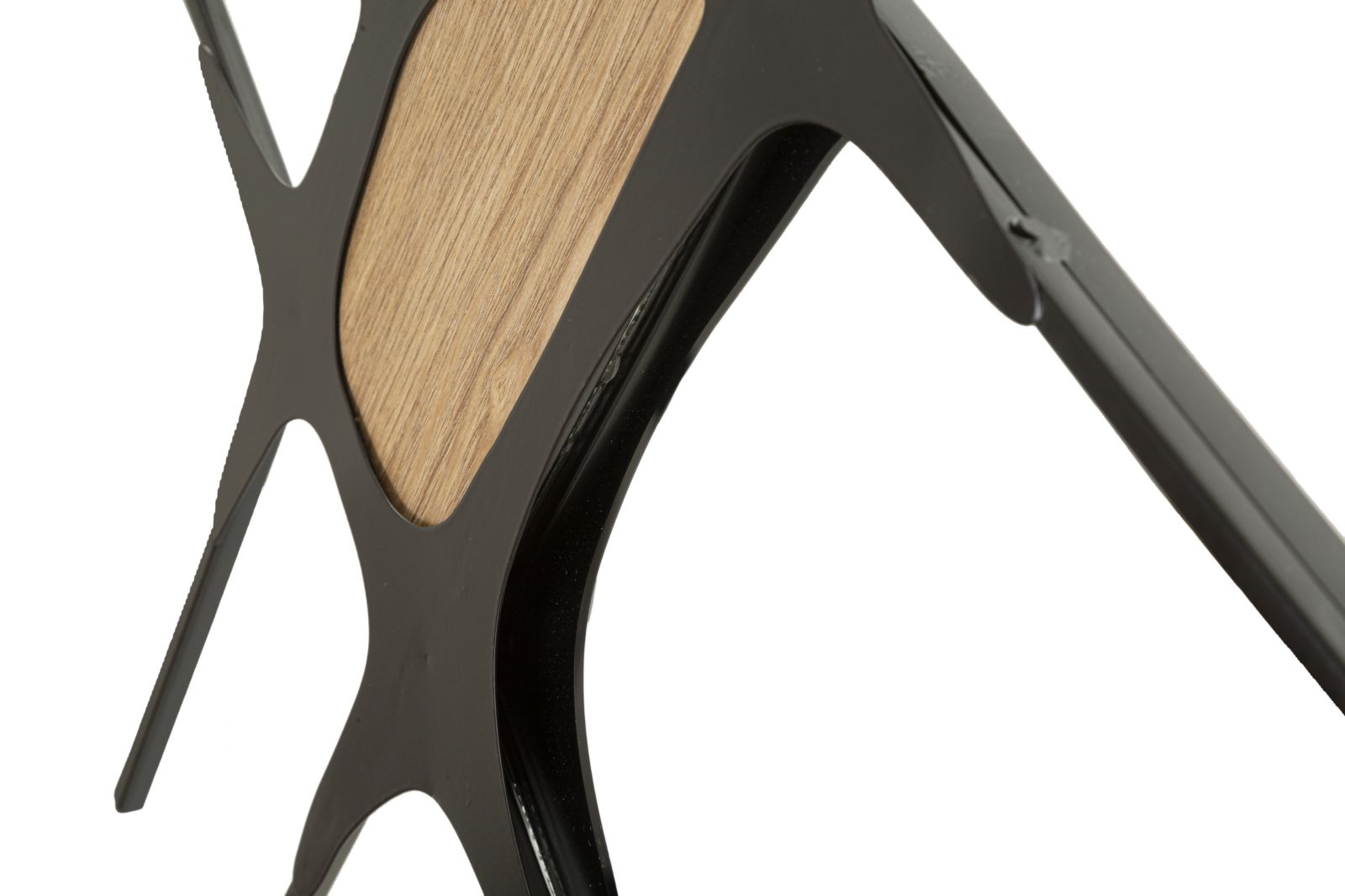 Zrkadlo C Absy, čierna/drevo