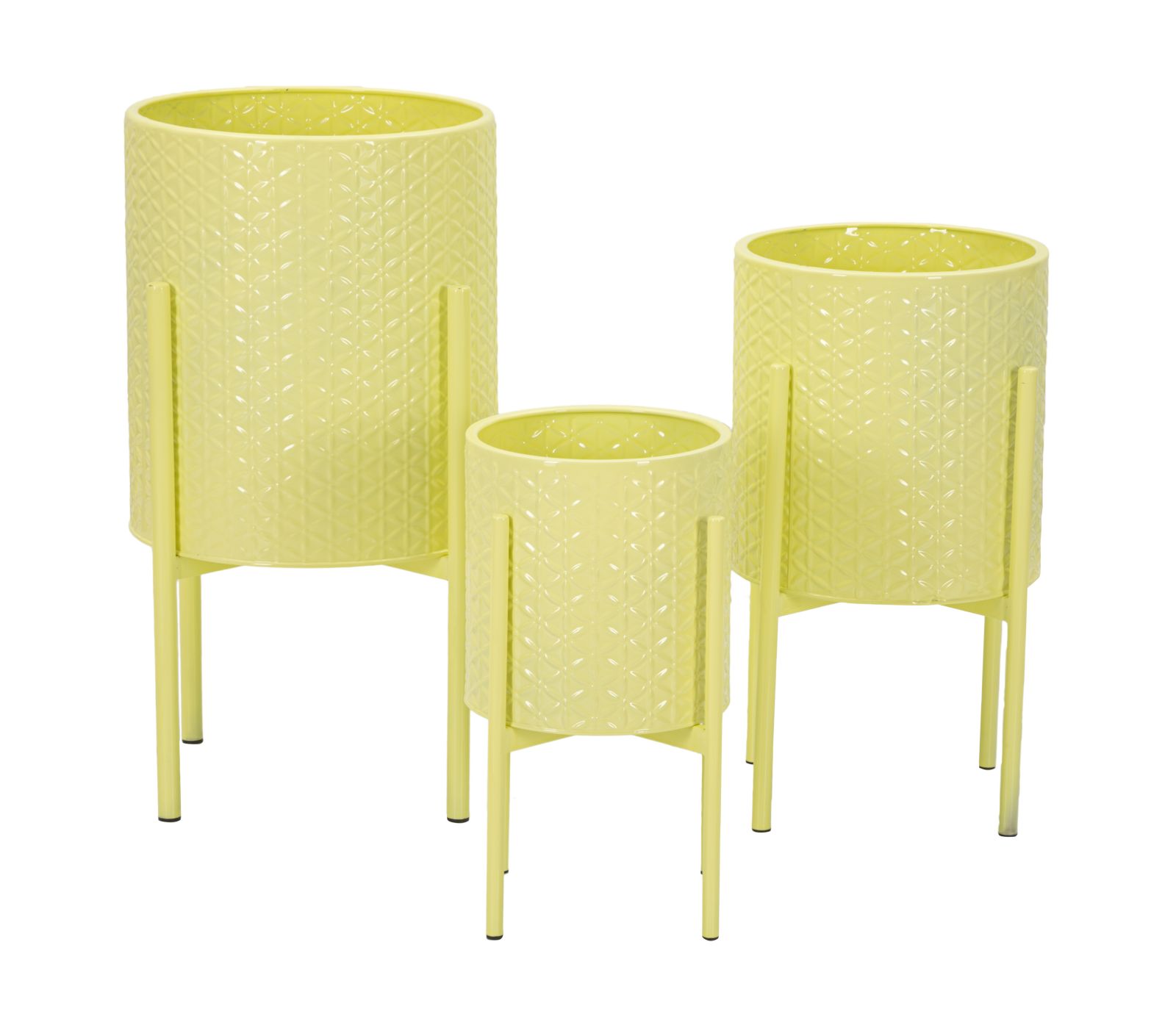 Dekoratívne vázy 3ks P Iris Tris Mauro Ferretti, žlté