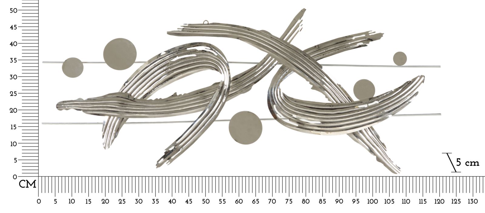 Dekoratívny panel Mondrian Mauro Ferretti, strieborný