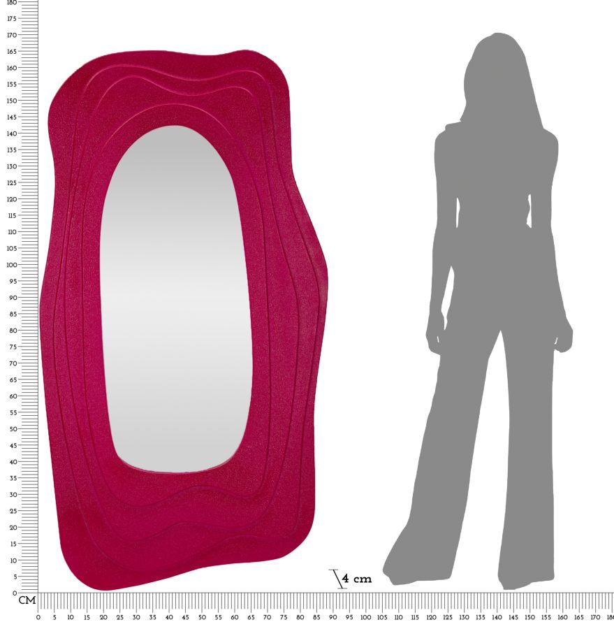Zrkadlo Dafne Fuxia, ružové