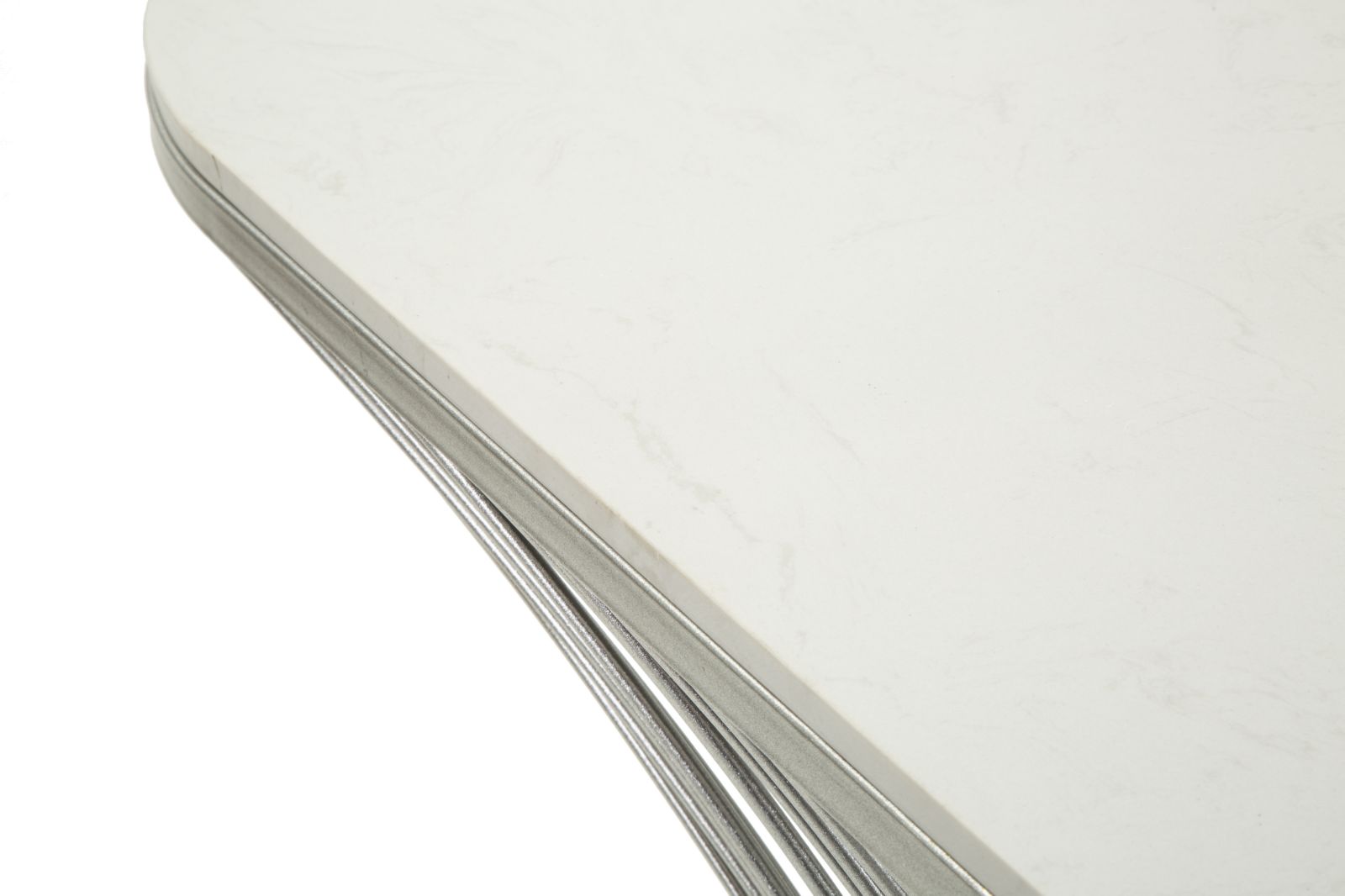 Dekoratívny stôl Console Stripe Mauro Ferretti, strieborný