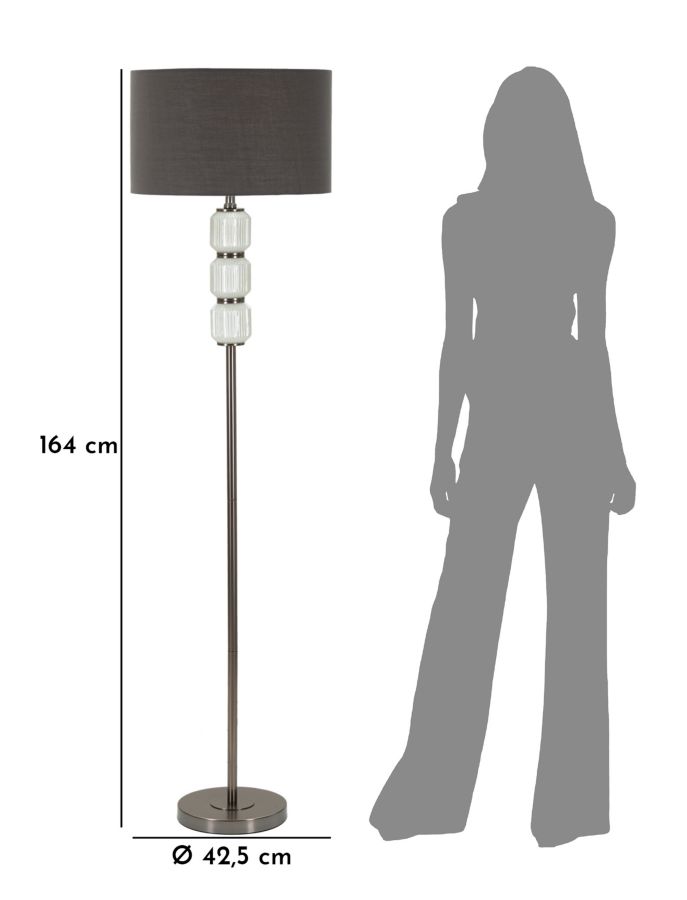 Stojanová lampa Bright One Mauro Ferretti, čierna