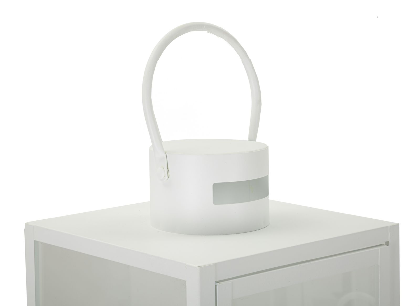 Dekoratívny doplnok Lanterne White Set Mauro Ferretti 22×22×66-18×18×49,5-14×14×39 cm