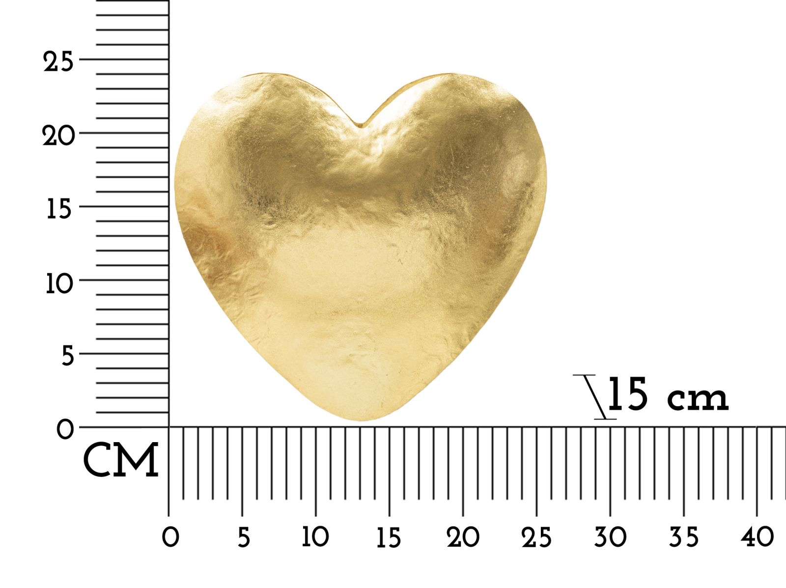 Dizajnová lampa Goldy Heart Mauro Ferretti 25,5×15×24 cm