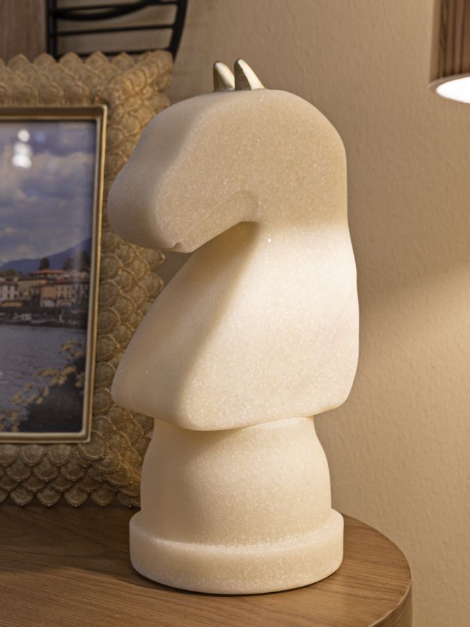 Soška Cavallo Quarzy Mauro Ferretti, zlatá/biela