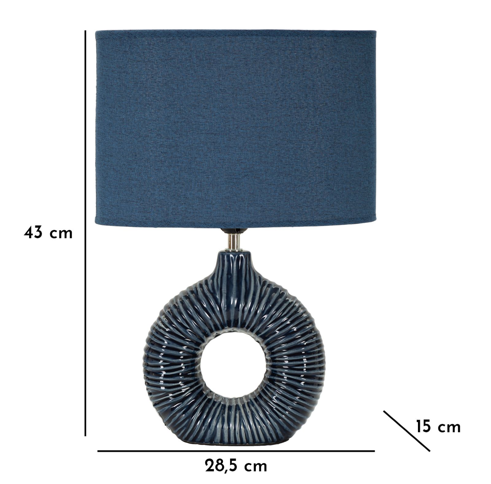 Stolová lampa Seta Blu Mauro Ferretti, modrá