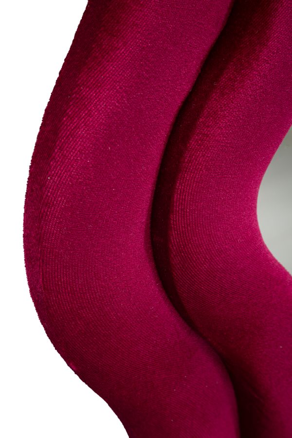 Zrkadlo Emily Velluto Fuxia Mauro Ferretti, ružové