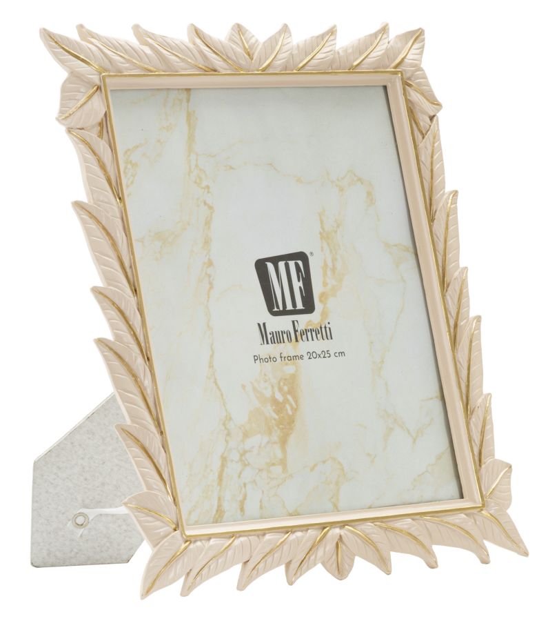 Fotorám Cornice Leaffy, ružový/zlatý