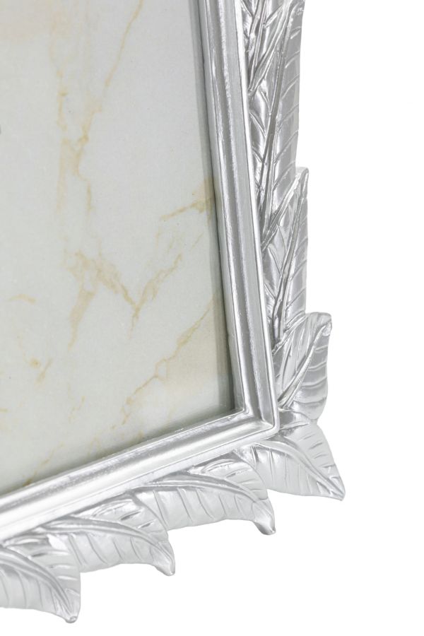 Fotorám Cornice Leavy Silver, strieborný