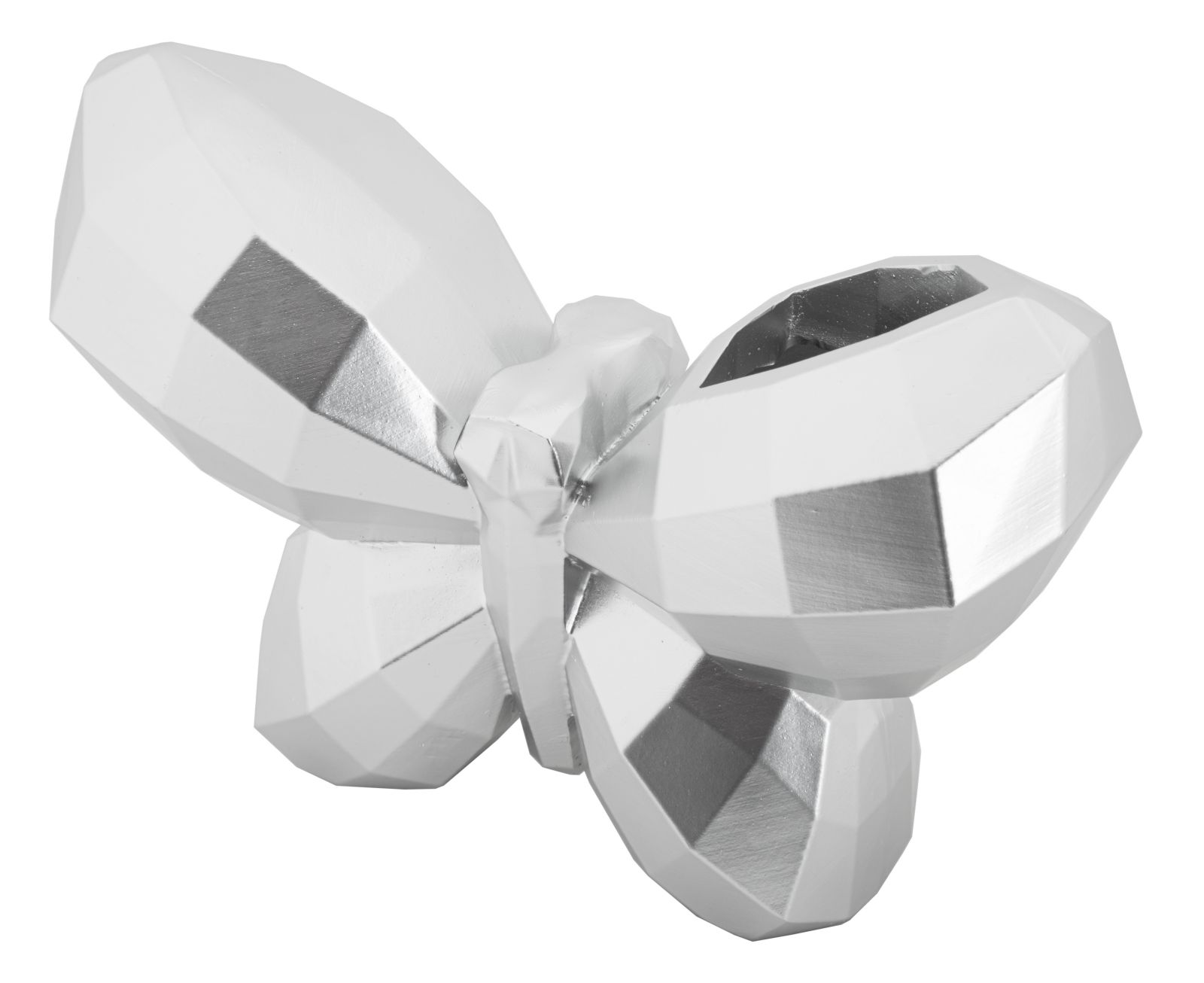 Dekoratívna váza Butterfly Silver Mauro Ferretti, strieborná