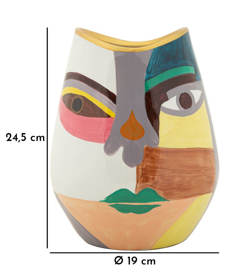 Dekoratívna váza Piccassy Color Fat Mauro Ferretti, farebná