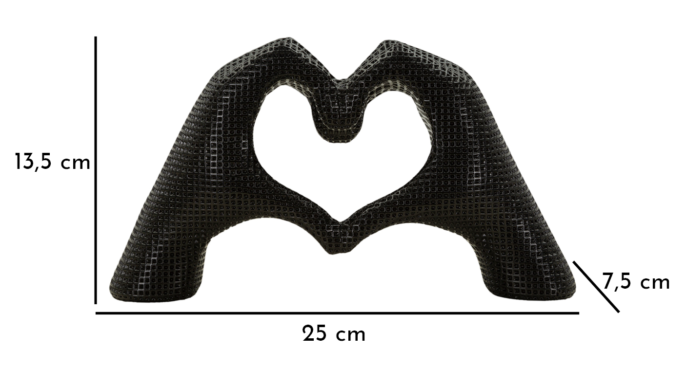 Dekoratívna socha Lover Black Mauro Ferretti, čierna