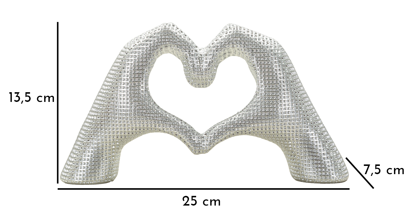 Dekoratívna socha Lover Silver Mauro Ferretti, strieborná