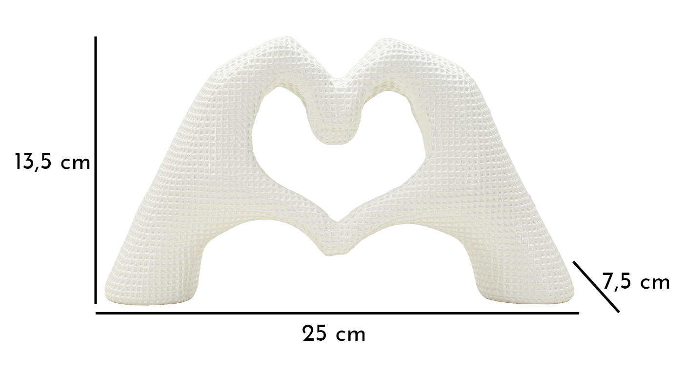 Dekoratívna socha Lover White Mauro Ferretti, biela